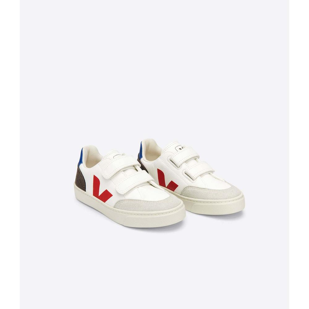 Veja V-12 CHROMEFREE Sneakers Kinderen White/Grey | NL 887PJJ